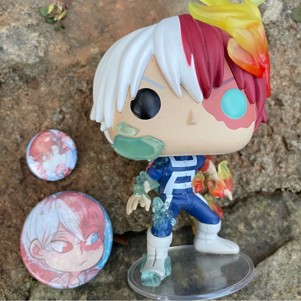 MHA Shiro Todoroki Funko with Pins